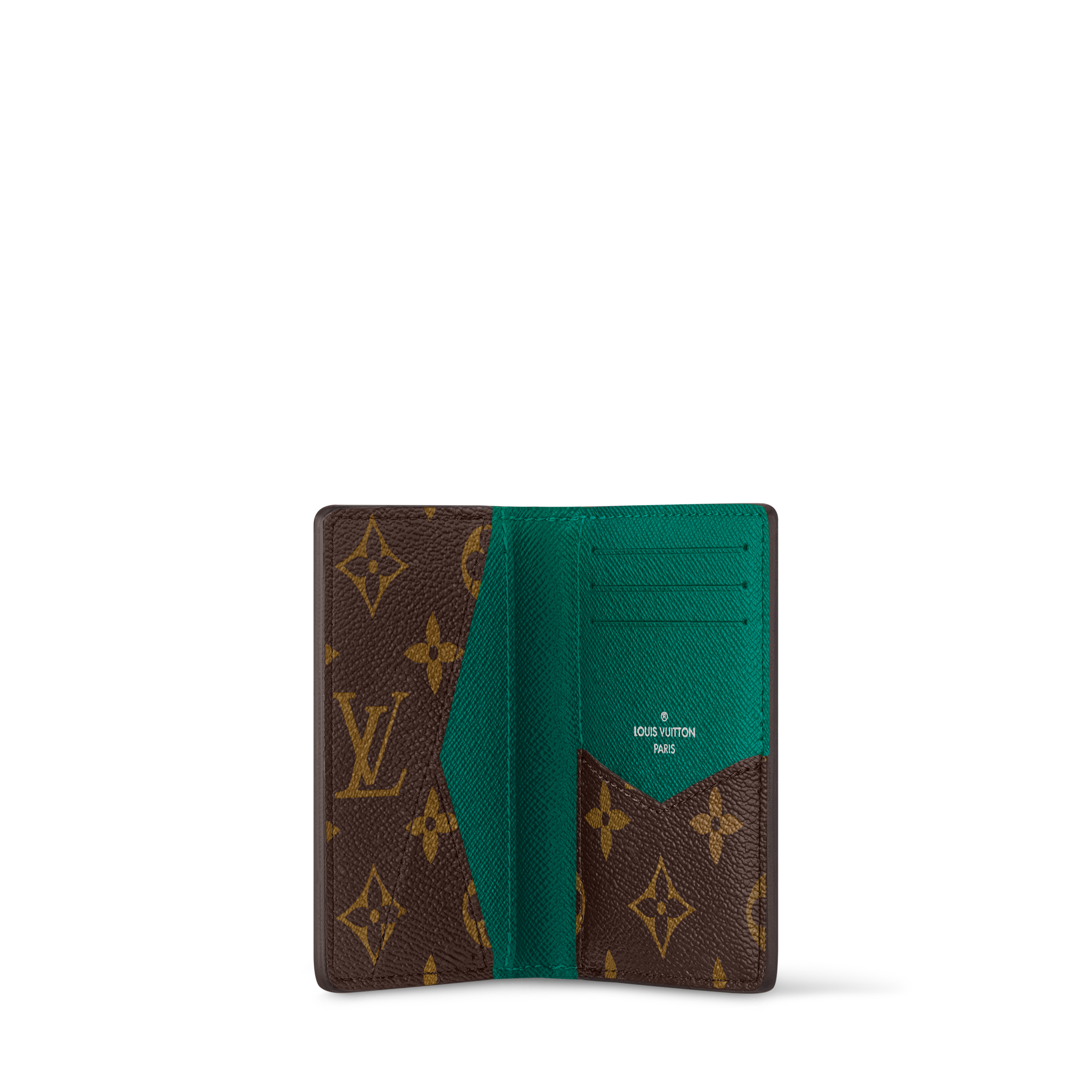 Double Card Holder Monogram Macassar Canvas - Wallets and Small